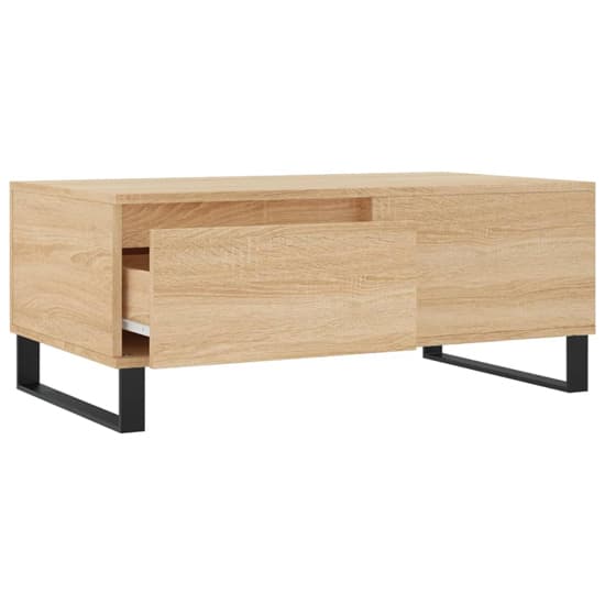 Henry Wooden Coffee Table With 1 Drawer In Grey Sonoma Oak_4