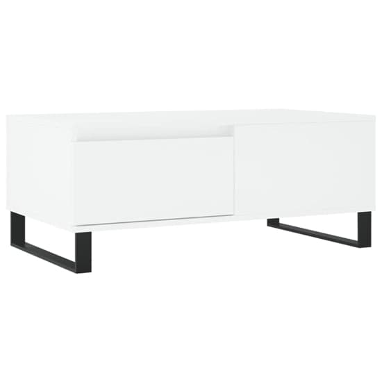 Henry Wooden Coffee Table With 1 Drawer In White_2