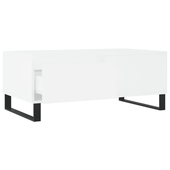 Henry Wooden Coffee Table With 1 Drawer In White_4