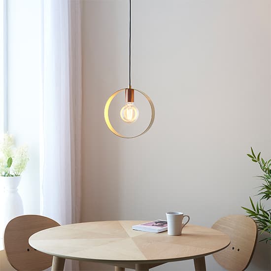 Hepo Ceiling Pendant Light In Brushed Brass_4