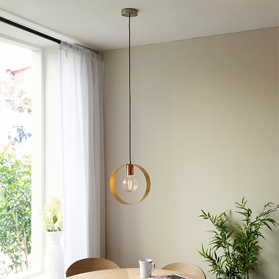 Hepo Ceiling Pendant Light In Brushed Brass_1