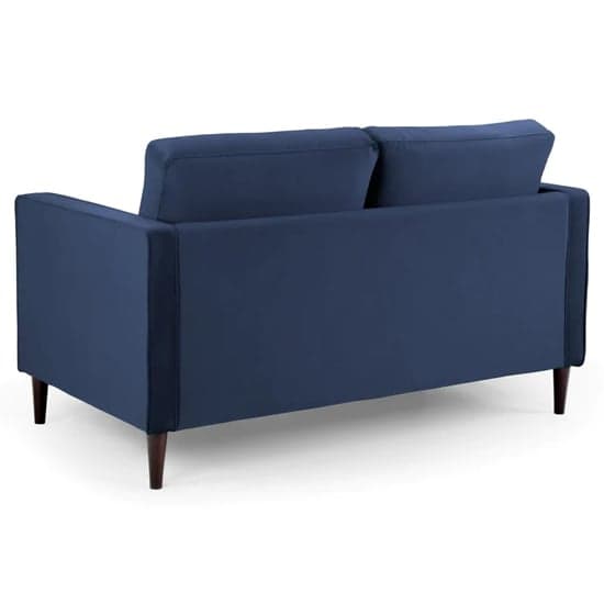 Herbart Plush Velvet 2 Seater Sofa In Blue_2