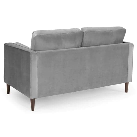Herbart Plush Velvet 2 Seater Sofa In Grey_2