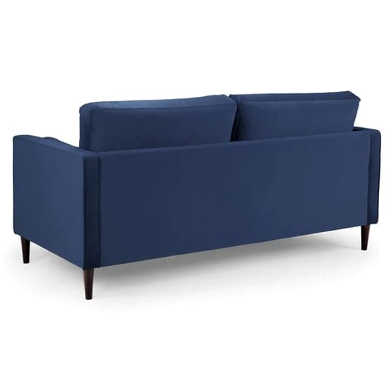 Herbart Plush Velvet 3 Seater Sofa In Blue_2