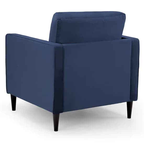 Herbart Plush Velvet Armchair In Blue_2