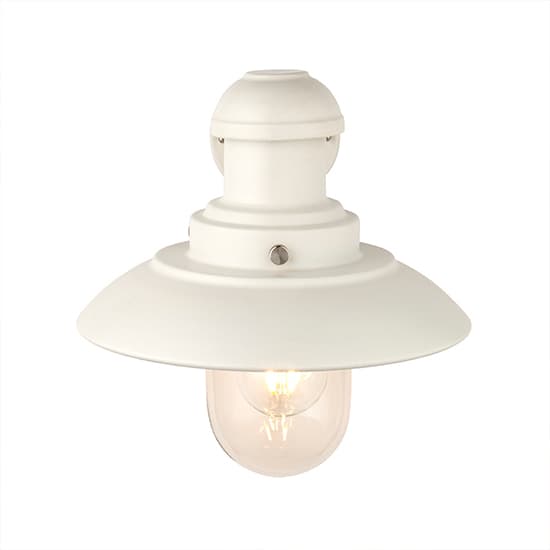 Hereford Classic Clear Glass Shade Wall Light In Gloss Stone_4