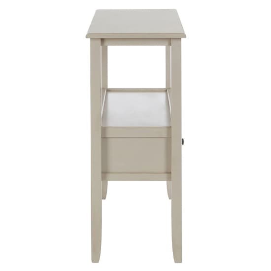 Heritox Wooden 2 Drawers Console Table In Grey_4