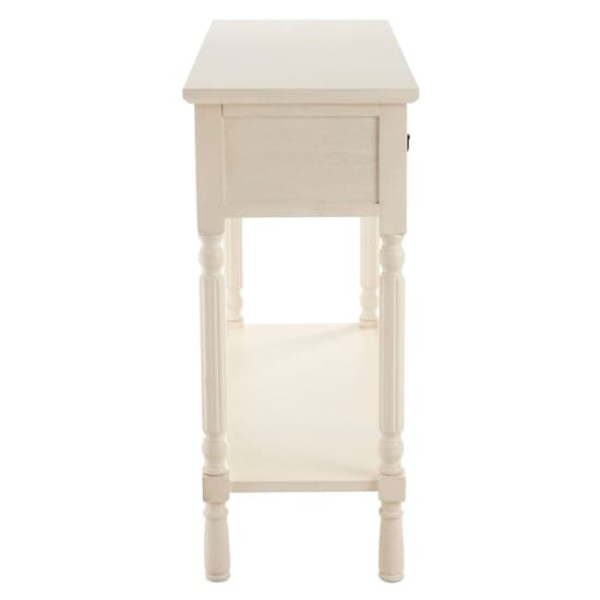 Heritox Wooden 3 Drawers Console Table In Vintage Cream_3
