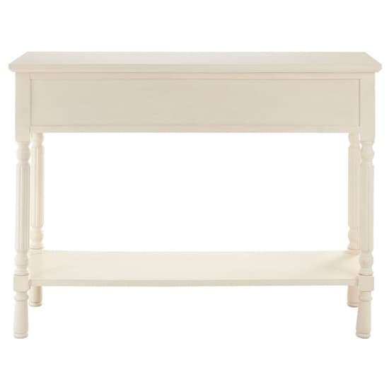 Heritox Wooden 3 Drawers Console Table In Vintage Cream_4
