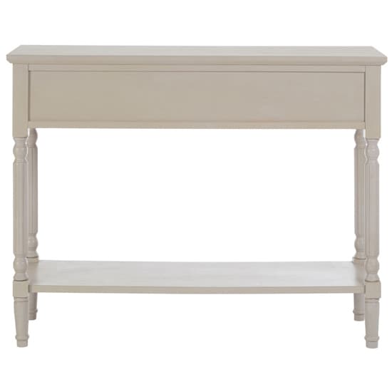Heritox Wooden 3 Drawers Console Table In Vintage Grey_5