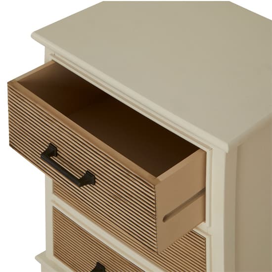 Heritox Wooden Chest Of Drawers In Pearl White_4