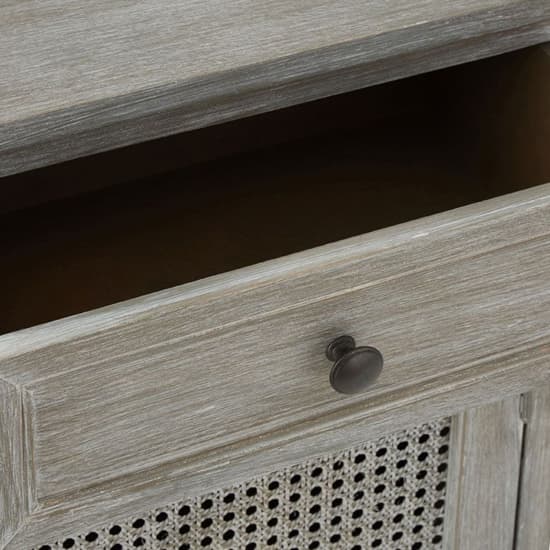 Heritox Wooden Sideboard With 2 Doors 2 Drawers In Grey_8