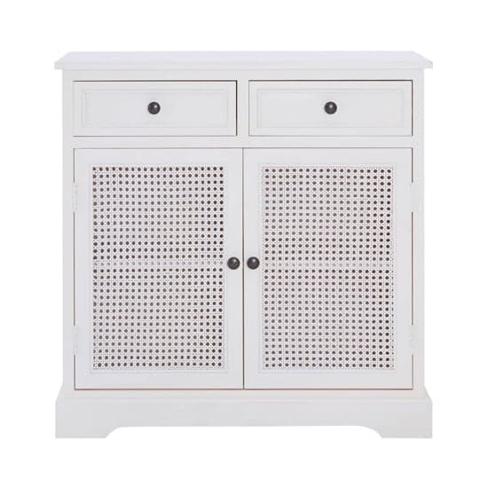 Heritox Wooden Sideboard With 2 Doors 2 Drawers In White_2