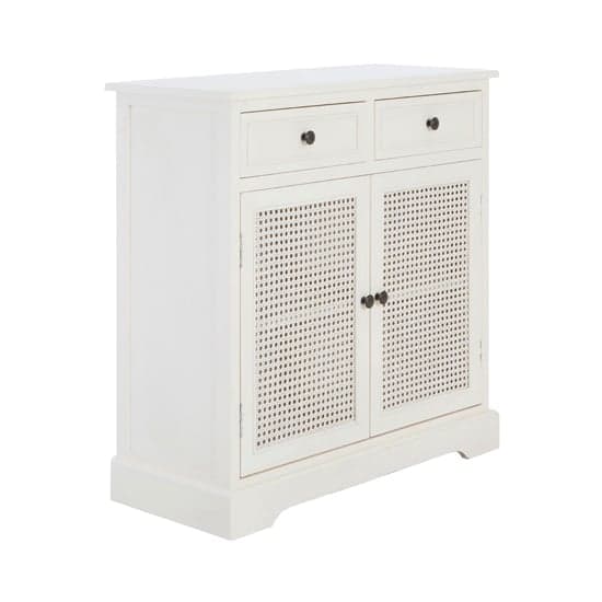Heritox Wooden Sideboard With 2 Doors 2 Drawers In White_1