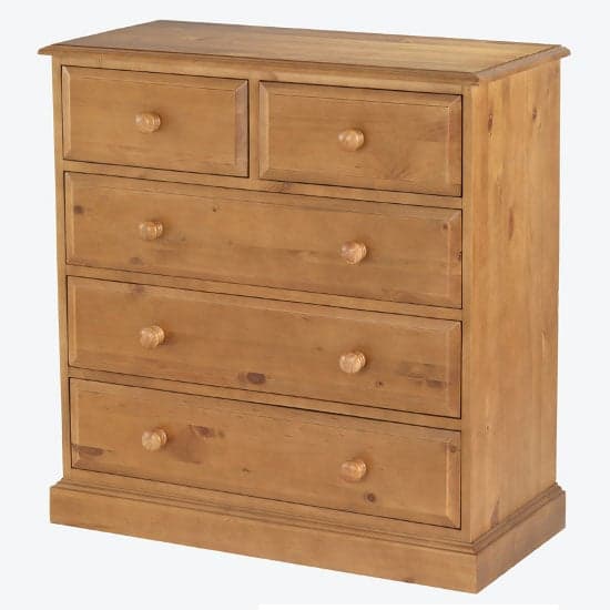 Herndon Wooden Chest Of Drawers In Lacquered With 5 Drawers_2