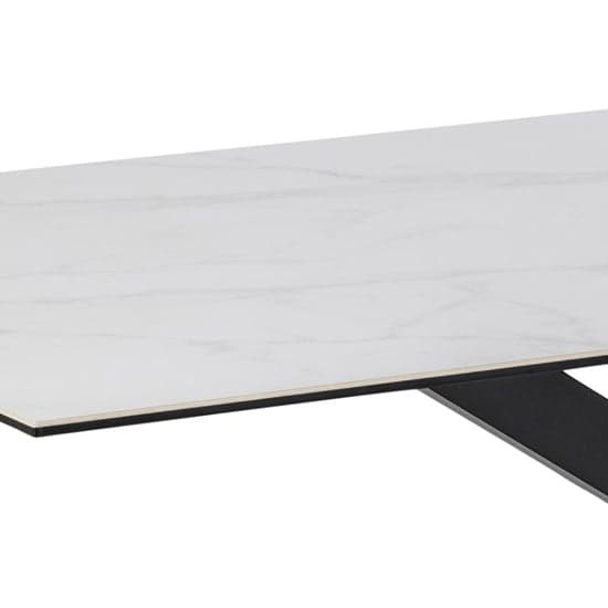 Herriman Rectangular Marble Dining Table In Akranes White_3
