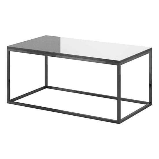 Herrin Glass Top Coffee Table In Grey With Black Metal Frame_2