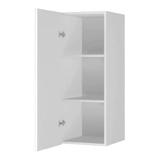 Herrin Storage Cabinet Wall 1 Door In White Glass Fronts_2