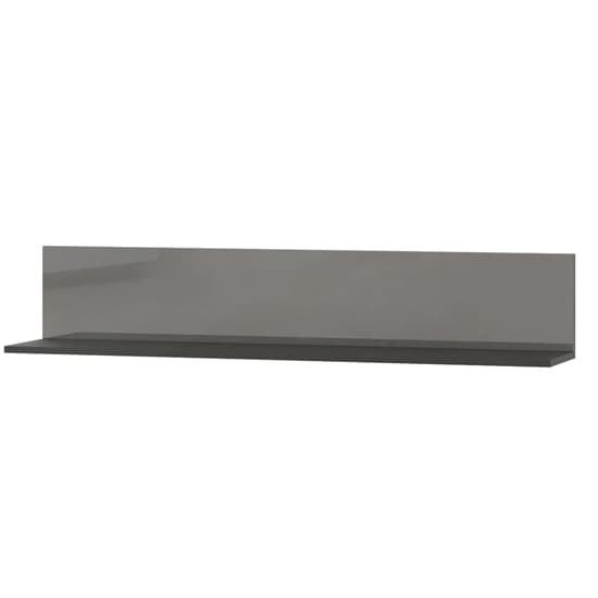 Herrin Wooden Wall Hung Shelf In Grey Glass_2
