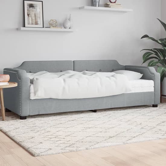 Hervey Fabric Daybed In Light Grey_1