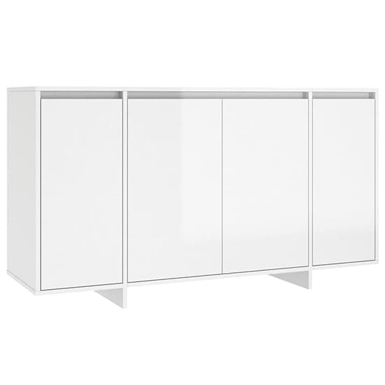 Hestia High Gloss Sideboard With 4 Doors In White_3