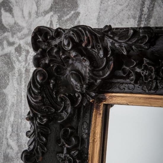 Hickory Bevelled Leaner Floor Mirror In Antique Black_3