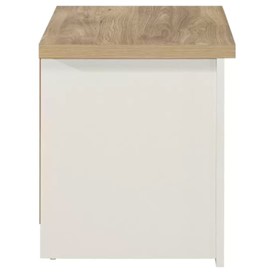 Highland Wooden Bedside Cabinet With 2 Drawers In Cream And Oak_4