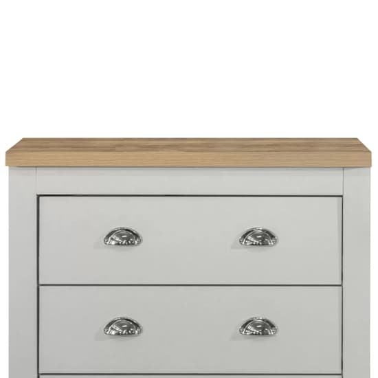 Highland Wooden Chest Of 4 Drawers In Grey And Oak_3