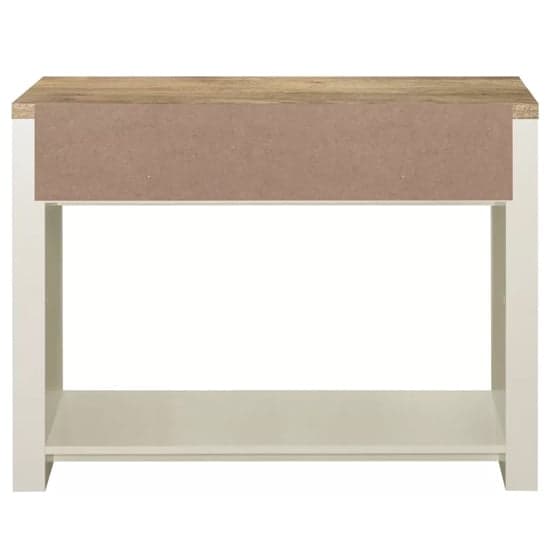 Highland Wooden Console Table With 2 Drawers In Cream And Oak_5