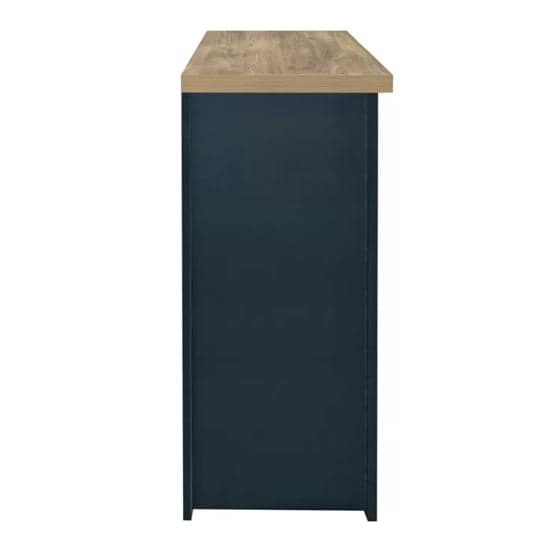 Highland Wooden Sideboard With 3 Door 2 Drawer In Blue And Oak_4