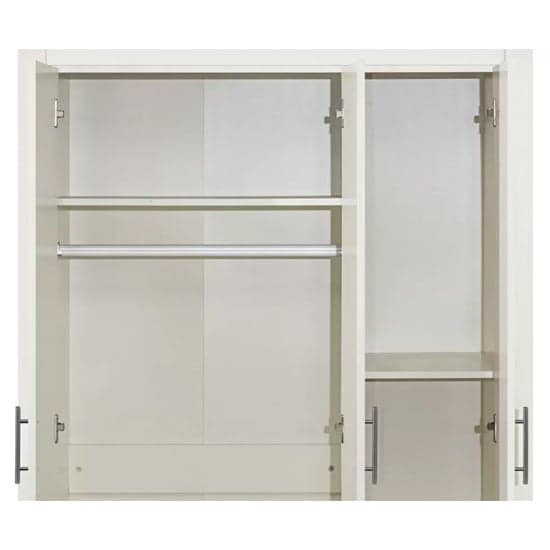 Highland Wooden Wardrobe With 3 Doors In Cream And Oak_4