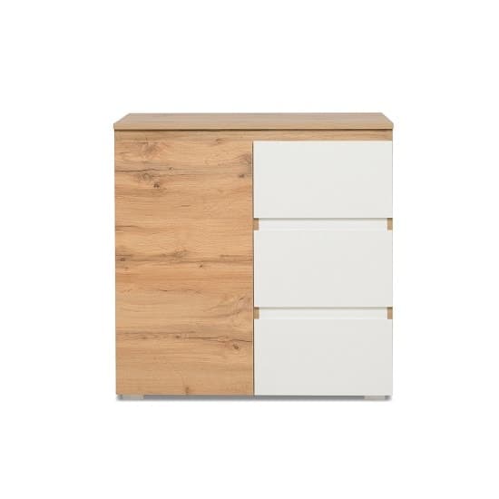Hilary Contemporary Wooden Chest Of Drawers In Oak And White_3