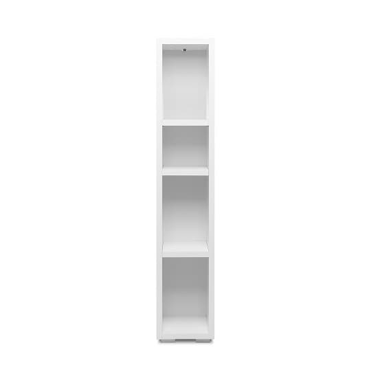 Hilary Shelving Unit In White With 4 Open Compartments Furniture in