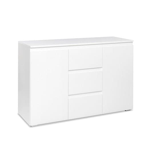 Hilary Contemporary Wooden Sideboard In White_2