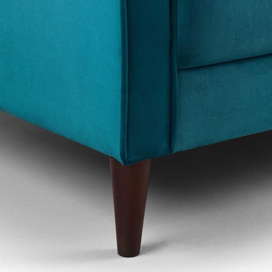 Hiltraud Fabric 2 Seater Sofa In Plush Teal_3