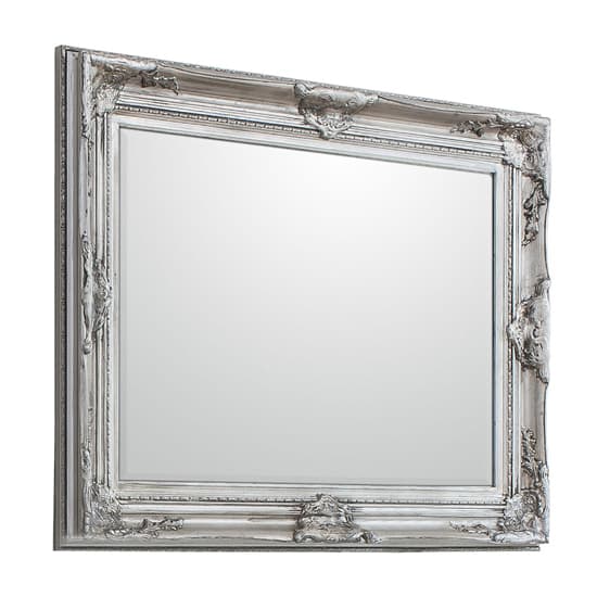 Hinton Rectangular Bevelled Wall Mirror In Antique Silver_2