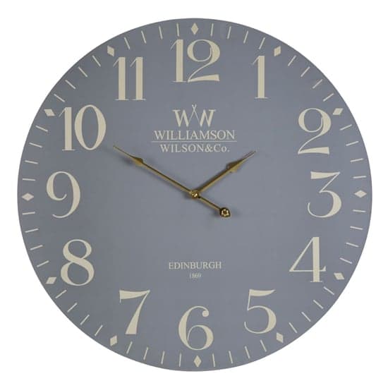 Hista Classical Wooden Wall Clock In Grey_1