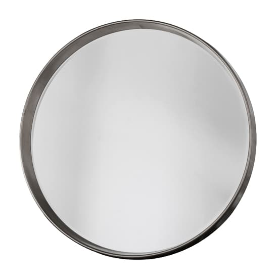 Hixson Round Portrait Bevelled Mirror In Silver_1