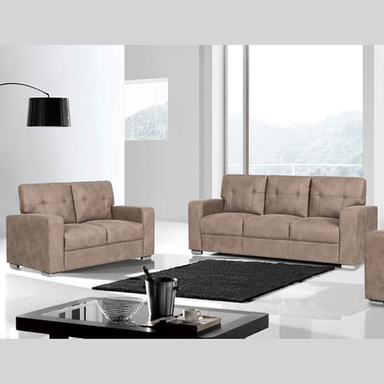 Hobart Fabric 3+2 Sofa Set In Taupe_1