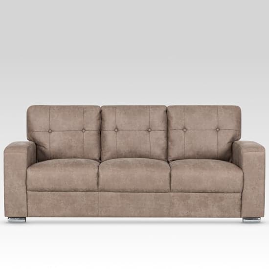 Hobart Fabric 3 Seater Sofa In Taupe_1