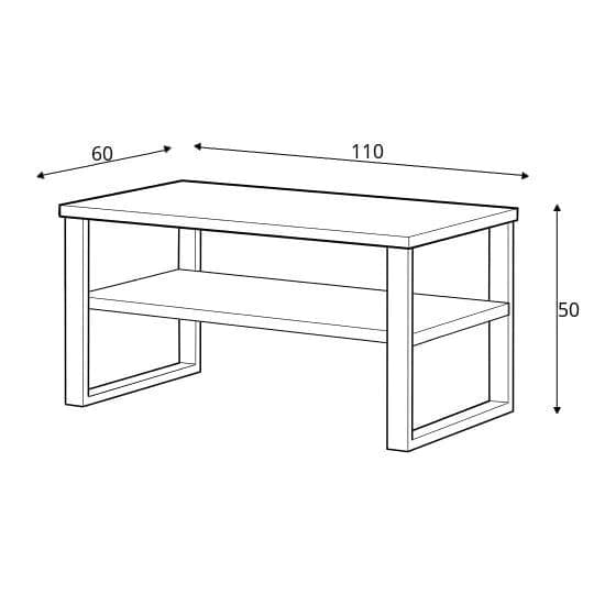 Hobart Wooden Coffee Table In Wotan Oak Furniture in Fashion