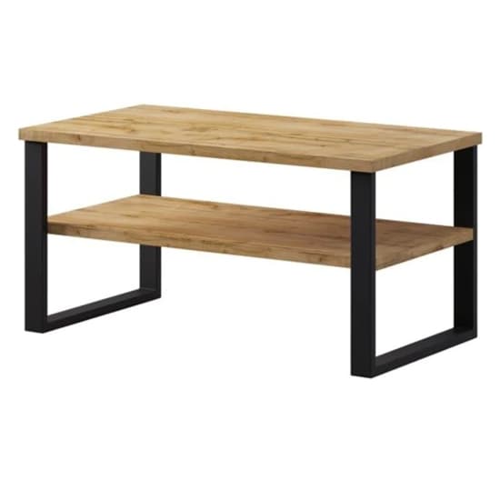 Hobart Wooden Coffee Table In Wotan Oak Furniture in Fashion