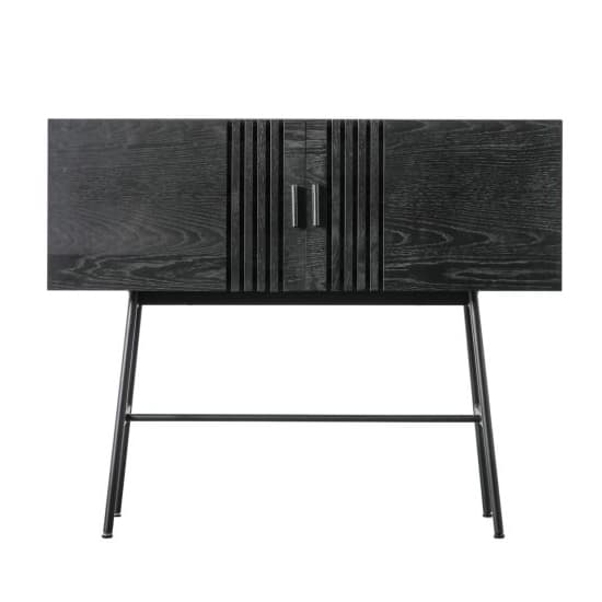 Holien Wooden Sideboard With 2 Doors In Black_2