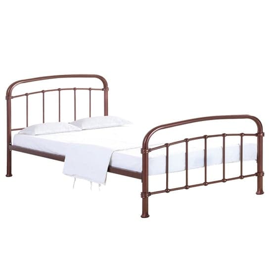 Holston Metal Double Bed In Copper_2