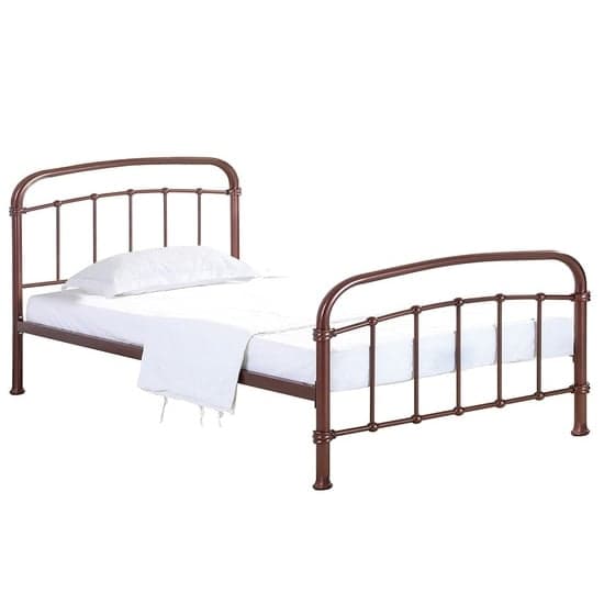 Holston Metal Single Bed In Copper_2