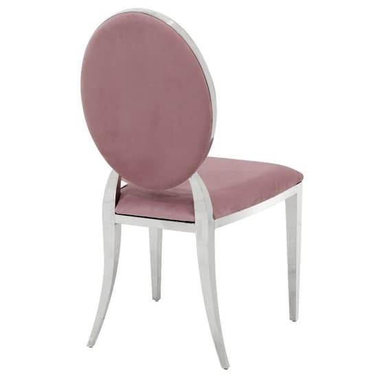 Holyoke Pink Velvet Dining Chairs In Pair_3