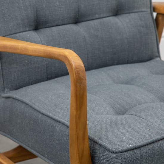 Hombre Upholstered Linen Armchair In Dark Grey_5
