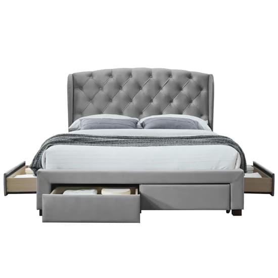 Hoper Fabric Double Bed In Grey_6
