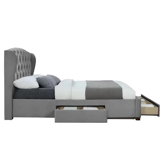 Hoper Fabric Double Bed In Grey_7