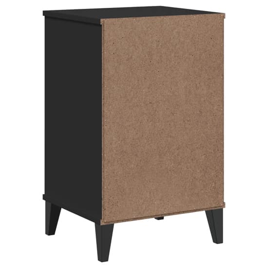 Hove Wooden Bedside Cabinet With 1 Door 1 Drawers In Black_5